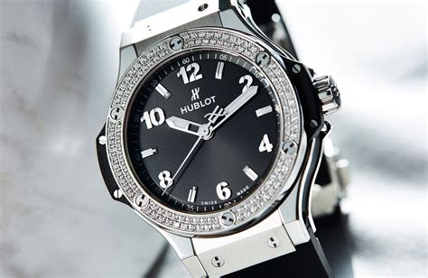 hublot men's watch with diamonds|hublot big bang steel diamond.